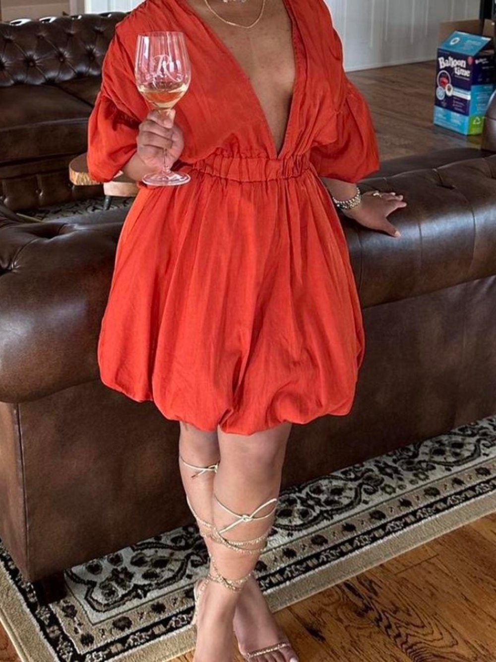 PLT Puff Hem Dress